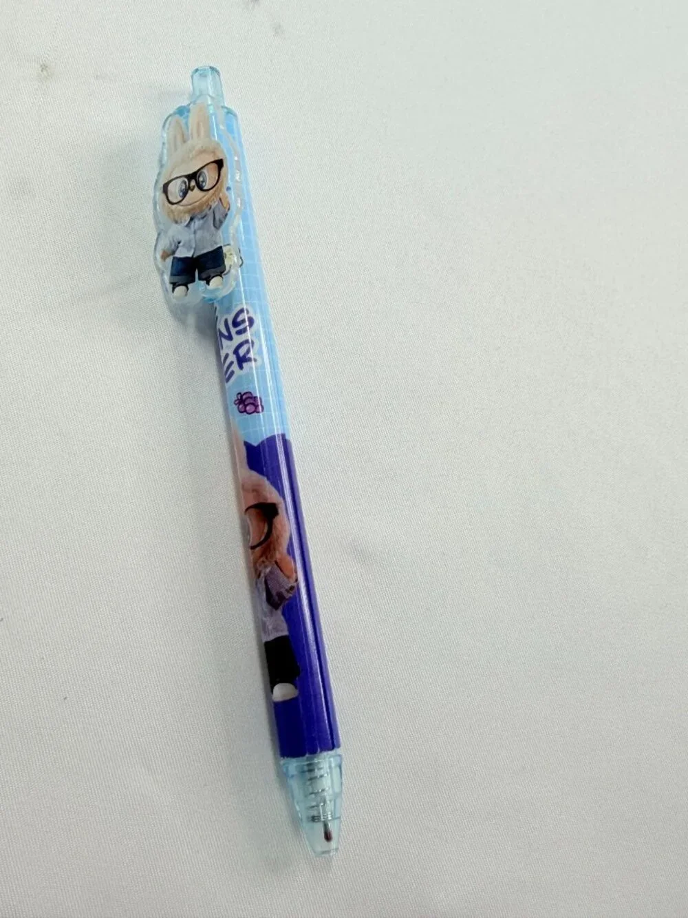 3pc Labubu Character Gel Pen Set 0.5mm Black Ink Cute Pens Stationery Blue